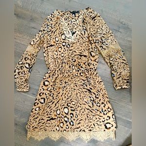 White House Black Market cheetah dress 👗